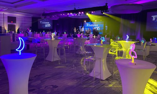 Modern lounge furniture rental in Tampa for corporate events, weddings, private parties and VIP celebrations